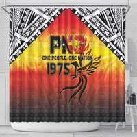Papua New Guinea 49th Independence Day Shower Curtain One People One Nation One PNG