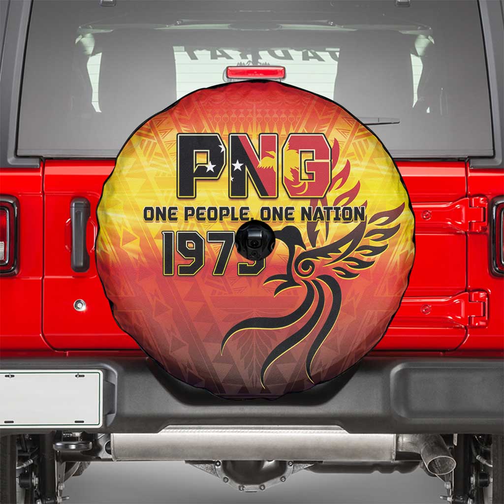 Papua New Guinea 49th Independence Day Spare Tire Cover One People One Nation One PNG