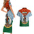 Personalized Vanuatu Penama Province Couples Matching Short Sleeve Bodycon Dress and Hawaiian Shirt Vanuatuan Coat Of Arms Polynesian Pattern LT05 - Polynesian Pride