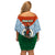 Personalized Vanuatu Penama Province Off Shoulder Short Dress Vanuatuan Coat Of Arms Polynesian Pattern LT05 - Polynesian Pride