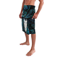 New Zealand Aotearoa Lavalava Maori Tane Te Waiora Paua Shell Glitter Turquoise LT05 - Polynesian Pride