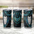 New Zealand Aotearoa Tumbler Cup Maori Tane Te Waiora Paua Shell Glitter Turquoise