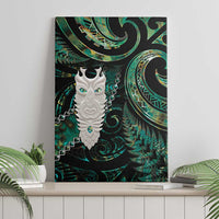 New Zealand Aotearoa Canvas Wall Art Maori Tane Te Waiora Paua Shell Glitter Green