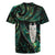 New Zealand Aotearoa Rugby Jersey Maori Tane Te Waiora Paua Shell Glitter Green