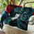 New Zealand Aotearoa Quilt Maori Wheku Paua Shell Glitter Turquoise