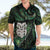 New Zealand Aotearoa Hawaiian Shirt Maori Wheku Paua Shell Glitter Green