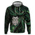 New Zealand Aotearoa Hoodie Maori Wheku Paua Shell Glitter Green