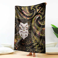 New Zealand Aotearoa Blanket Maori Wheku Paua Shell Glitter Gold