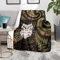 New Zealand Aotearoa Blanket Maori Wheku Paua Shell Glitter Gold