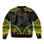 Aloha Tropical Palm Trees Bomber Jacket Reggae Polynesian Pattern