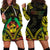 Aloha Tropical Palm Trees Hoodie Dress Reggae Polynesian Pattern