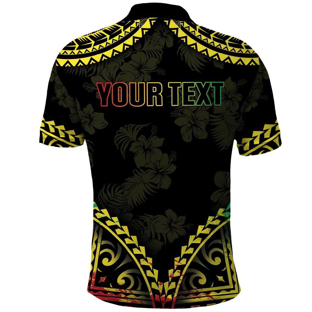 Aloha Tropical Palm Trees Polo Shirt Reggae Polynesian Pattern