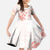 Polynesia Hammerhead Shark Family Matching Mermaid Dress and Hawaiian Shirt Tropical Flowers Tribal Pattern Peach