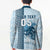 Custom Fiji Regatta Blazer Palm Tree Tapa Pattern - Polynesian Pride