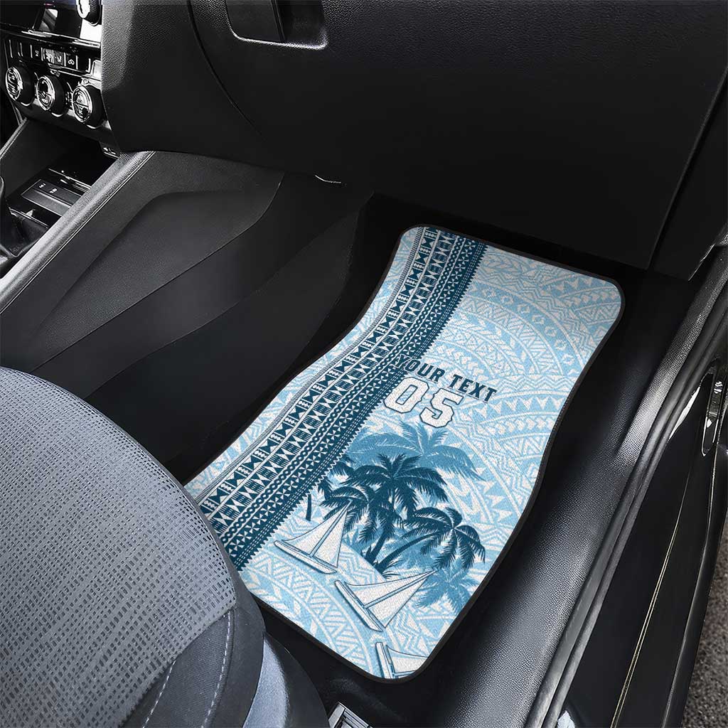 Fiji Regatta Car Mats Palm Tree Tapa Pattern - Polynesian Pride