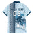 Custom Fiji Regatta Family Matching Off Shoulder Maxi Dress and Hawaiian Shirt Palm Tree Tapa Pattern - Polynesian Pride