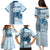 Custom Fiji Regatta Family Matching Puletasi and Hawaiian Shirt Palm Tree Tapa Pattern - Polynesian Pride