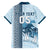 Custom Fiji Regatta Family Matching Short Sleeve Bodycon Dress and Hawaiian Shirt Palm Tree Tapa Pattern - Polynesian Pride