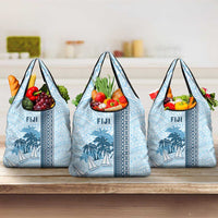 Fiji Regatta Grocery Bag Palm Tree Tapa Pattern - Polynesian Pride