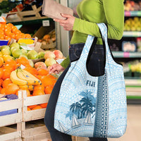 Fiji Regatta Grocery Bag Palm Tree Tapa Pattern - Polynesian Pride