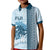 Custom Fiji Regatta Kid Polo Shirt Palm Tree Tapa Pattern - Polynesian Pride