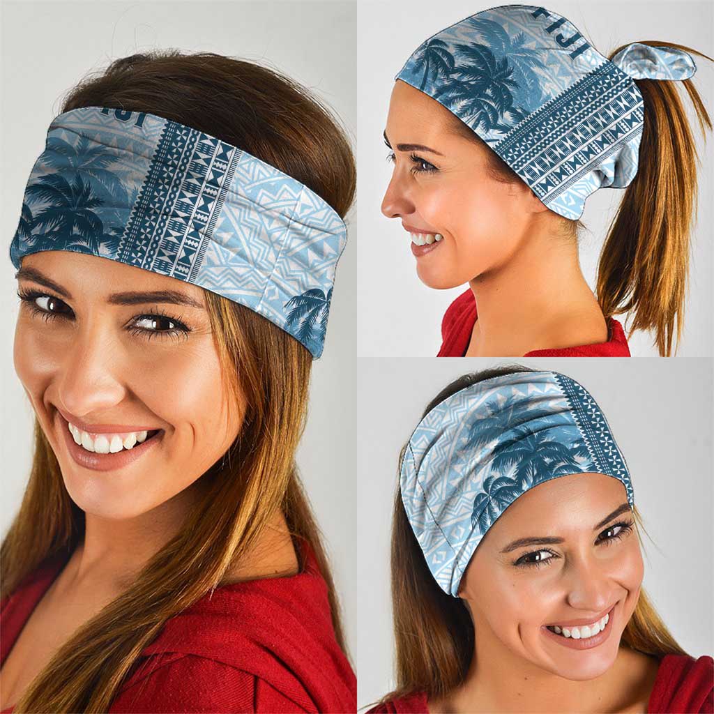 Fiji Regatta Neck Gaiter Palm Tree Tapa Pattern - Polynesian Pride