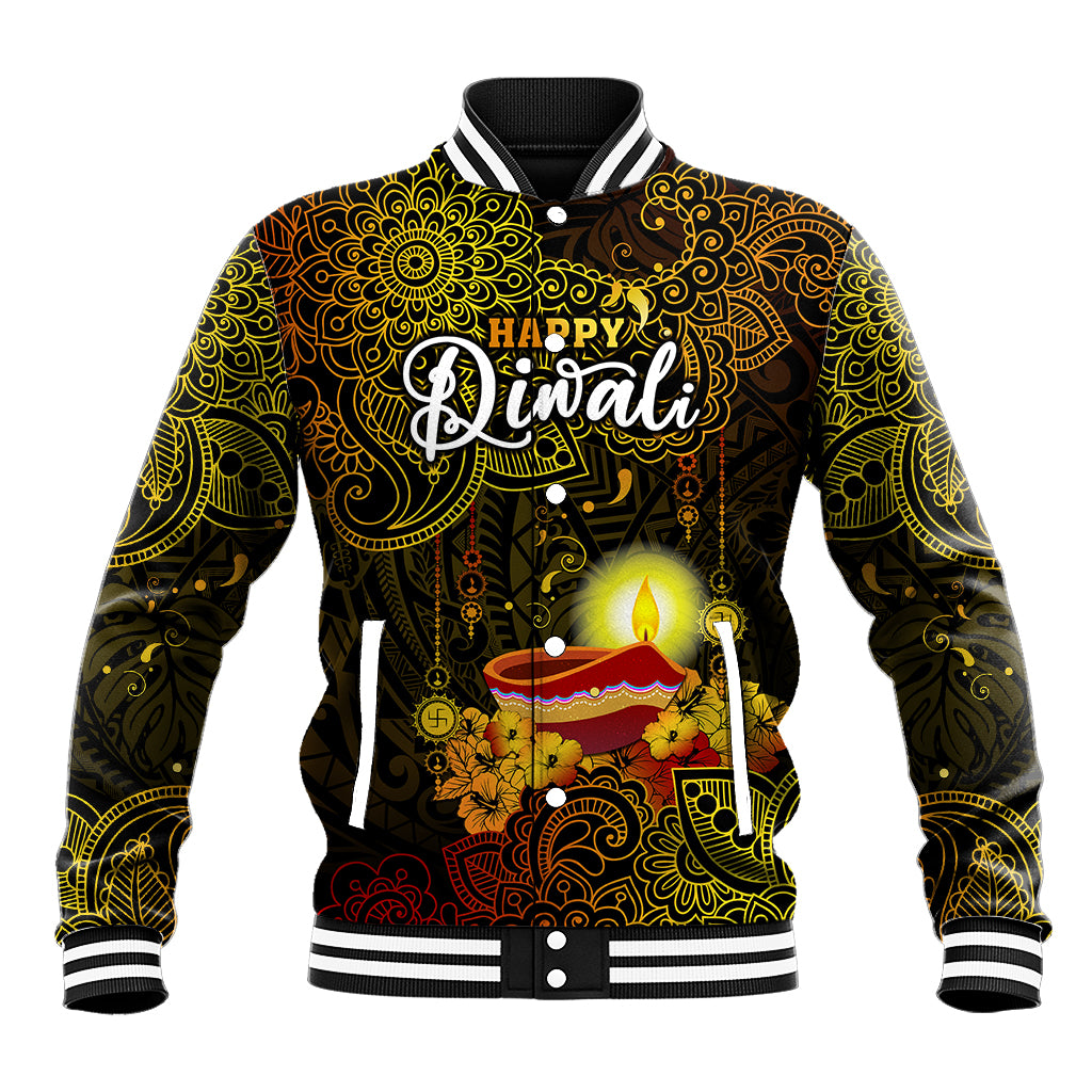 happy-diwali-festival-baseball-jacket-diya-lamp-hibiscus-polynesian-pattern