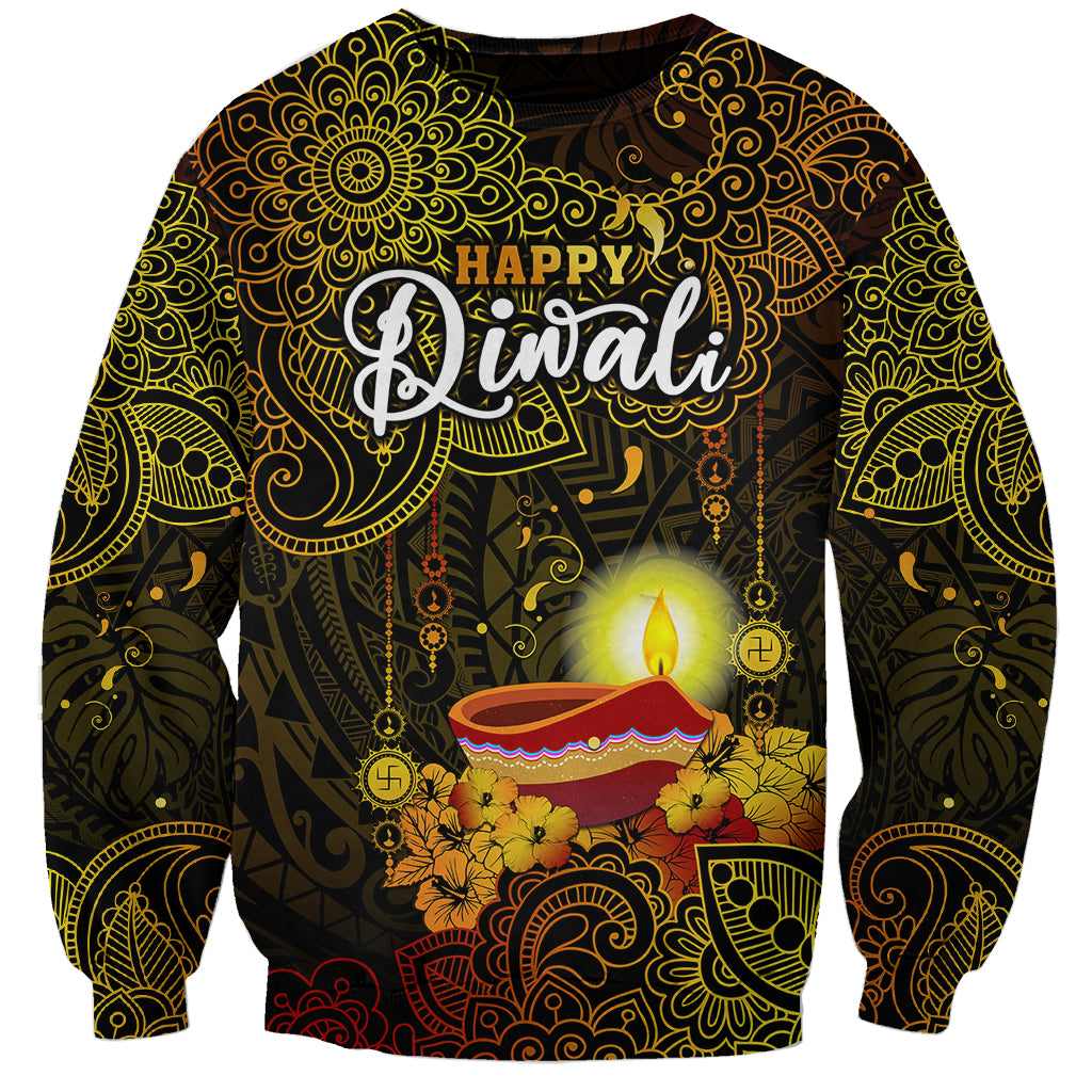 happy-diwali-festival-sweatshirt-diya-lamp-hibiscus-polynesian-pattern