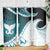 Aotearoa New Zealand Skinny Tumbler Maori Wera Paua Shell Teal Glitter