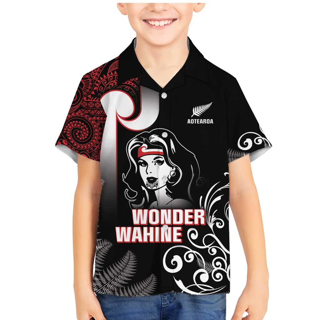 New Zealand Aotearoa Mana Wahine Family Matching Mermaid Dress and Hawaiian Shirt
