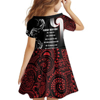 New Zealand Aotearoa Mana Wahine Family Matching Short Sleeve Bodycon Dress and Hawaiian Shirt LT05 - Polynesian Pride