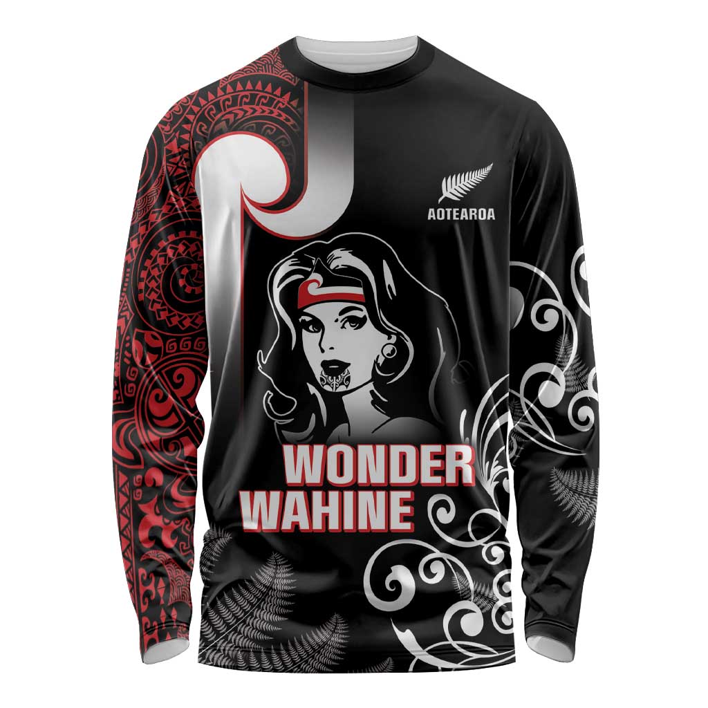 New Zealand Aotearoa Mana Wahine Long Sleeve Shirt