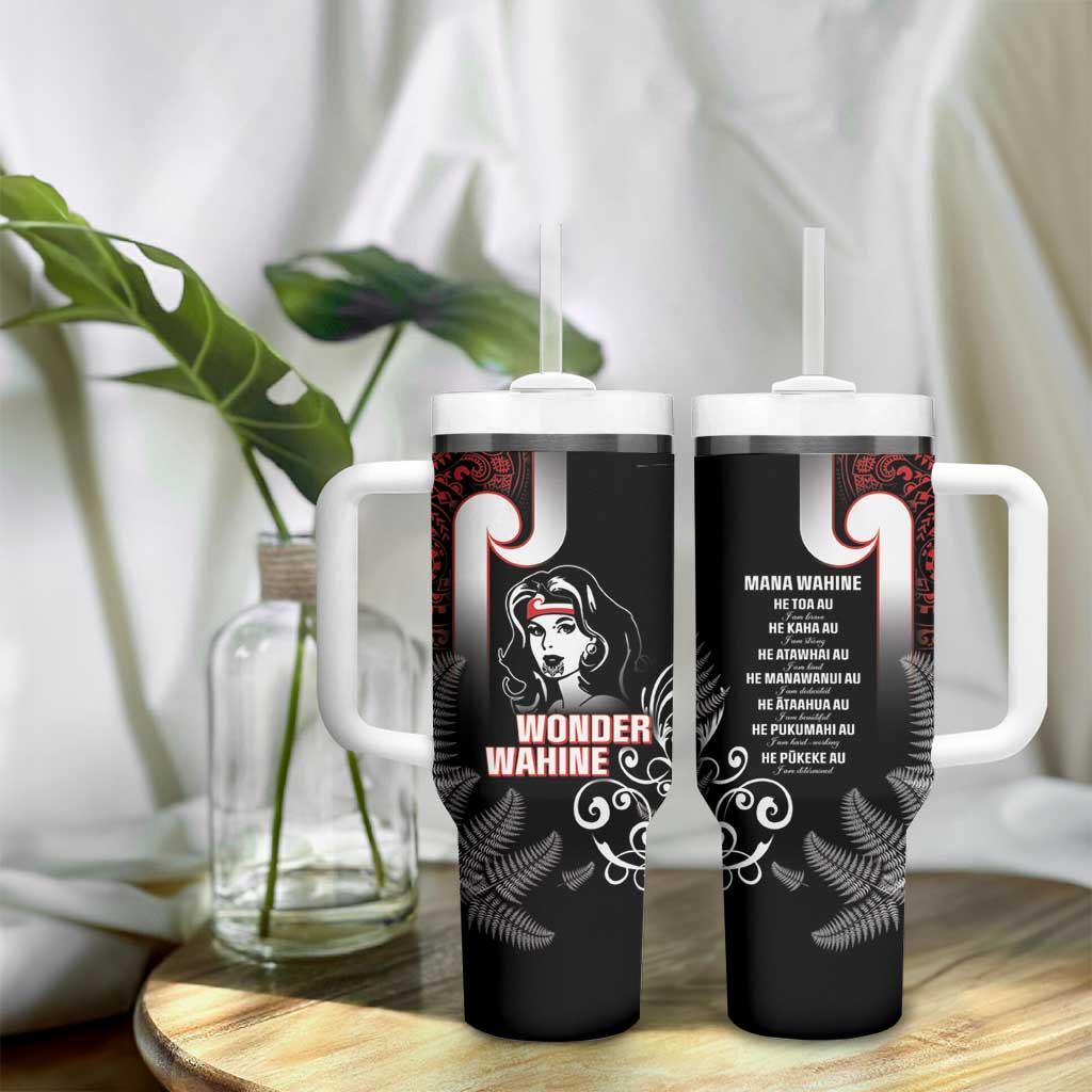 New Zealand Aotearoa Mana Wahine Tumbler With Handle