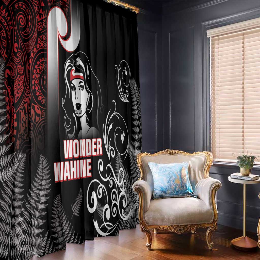 New Zealand Aotearoa Mana Wahine Window Curtain
