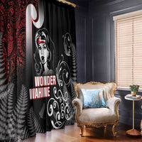New Zealand Aotearoa Mana Wahine Window Curtain