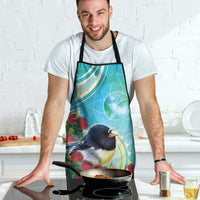 New Zealand Tomtit Apron Maori Koru With Pohutukawa Galaxy Style - Polynesian Pride
