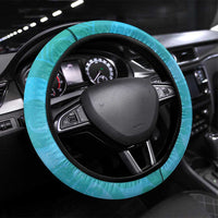 New Zealand Tomtit Steering Wheel Cover Maori Koru With Pohutukawa Galaxy Style - Polynesian Pride