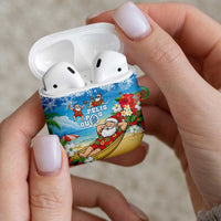 Guam Christmas AirPods Case Felis Pasgua Chilling Santa - Polynesian Pride