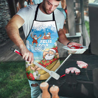 Guam Christmas Apron Felis Pasgua Chilling Santa - Polynesian Pride