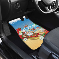 Guam Christmas Car Mats Felis Pasgua Chilling Santa - Polynesian Pride