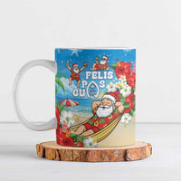 Guam Christmas Ceramic Mug Felis Pasgua Chilling Santa - Polynesian Pride