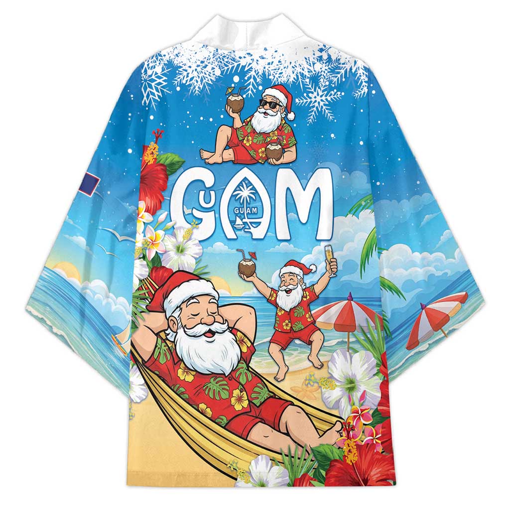 Guam Christmas Kimono Felis Pasgua Chilling Santa - Polynesian Pride