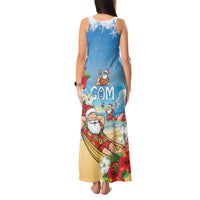 Guam Christmas Tank Maxi Dress Felis Pasgua Chilling Santa - Polynesian Pride