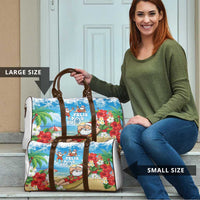 Guam Christmas Travel Bag Felis Pasgua Chilling Santa - Polynesian Pride