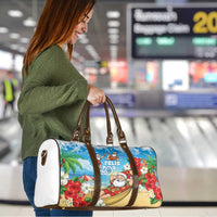 Guam Christmas Travel Bag Felis Pasgua Chilling Santa - Polynesian Pride