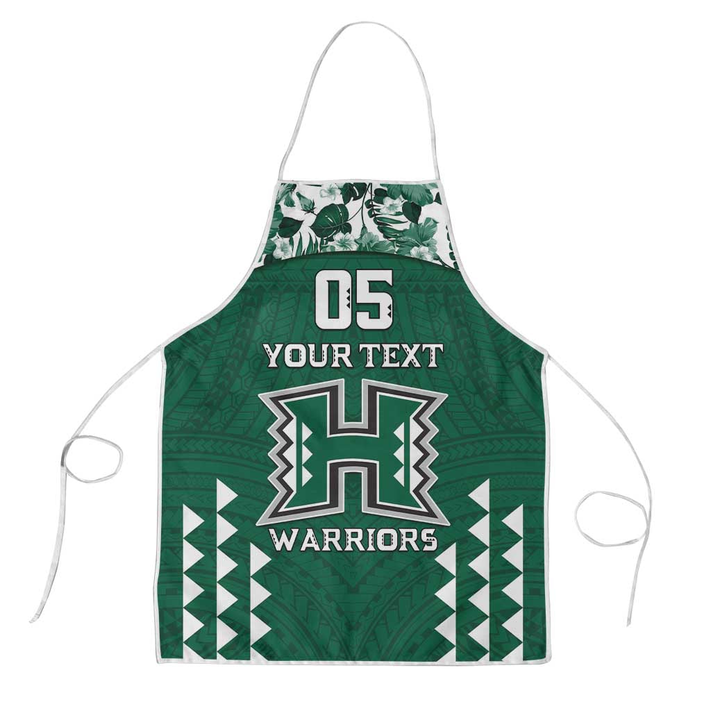 Custom Hawaii Football Apron Rainbow Warriors Tropical Vibes - Polynesian Pride