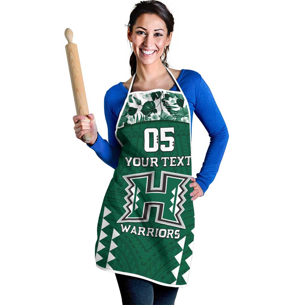 Custom Hawaii Football Apron Rainbow Warriors Tropical Vibes - Polynesian Pride