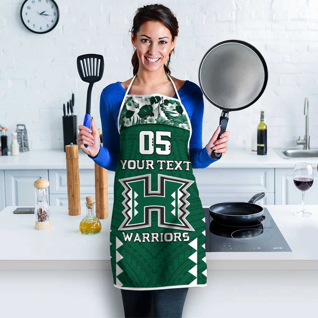 Custom Hawaii Football Apron Rainbow Warriors Tropical Vibes - Polynesian Pride