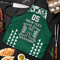 Custom Hawaii Football Apron Rainbow Warriors Tropical Vibes - Polynesian Pride