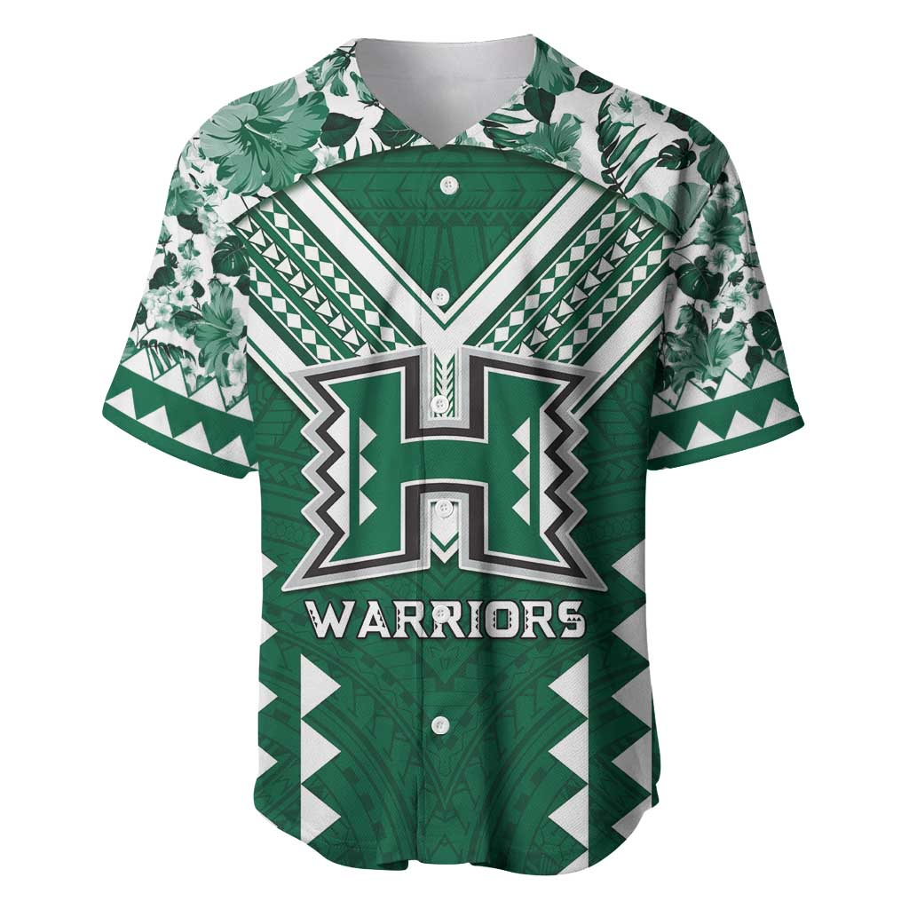 Custom Hawaii Football Baseball Jersey Rainbow Warriors Tropical Vibes - Polynesian Pride
